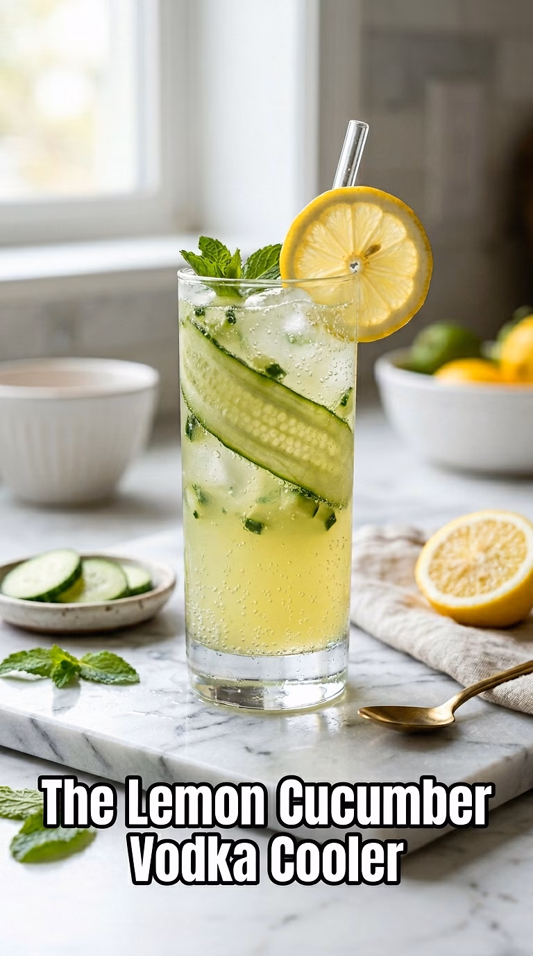 The Lemon Cucumber Vodka Cooler