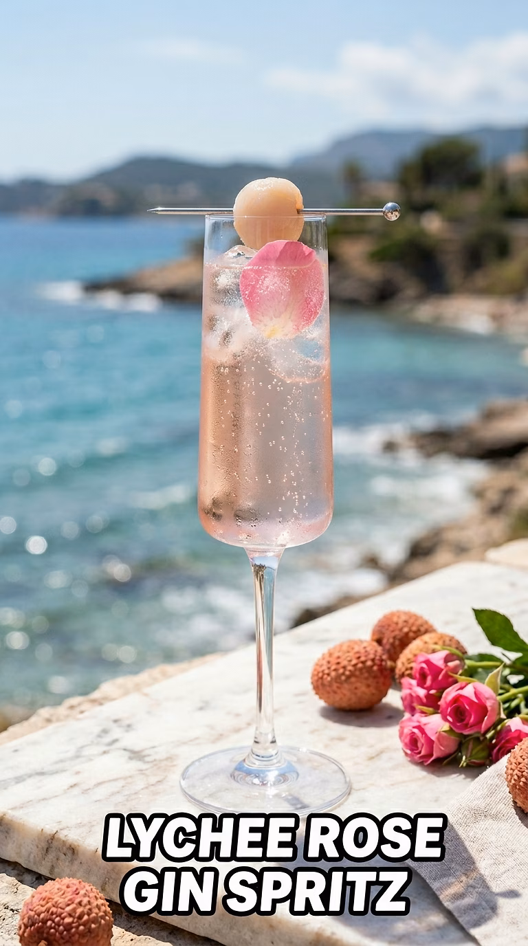 Lychee Rose Gin Spritz