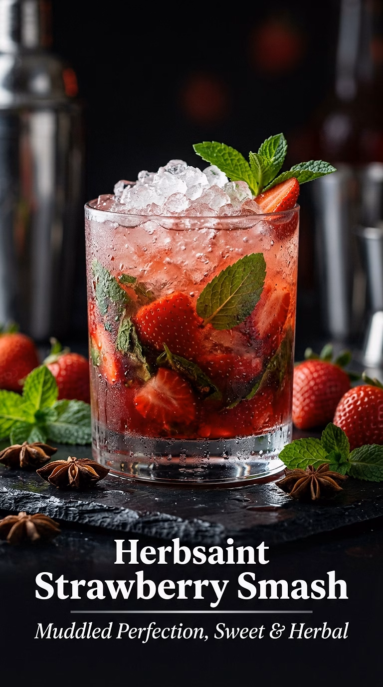 The Herbsaint Strawberry Smash