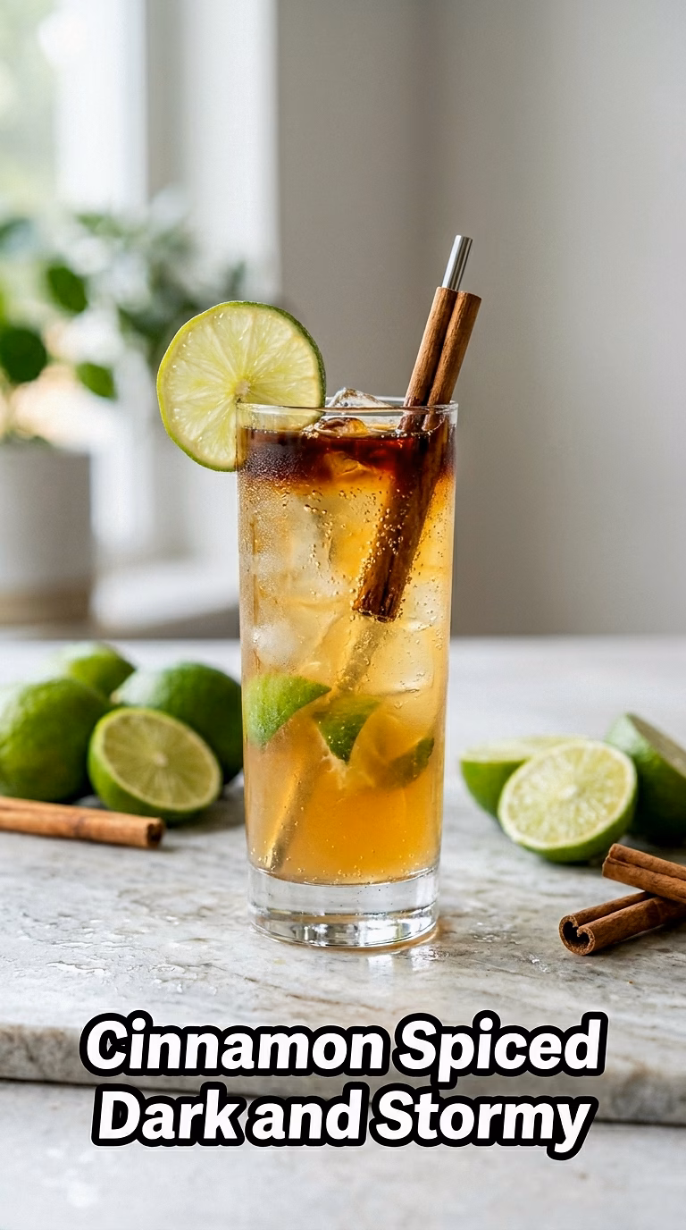 Cinnamon Spiced Dark and Stormy