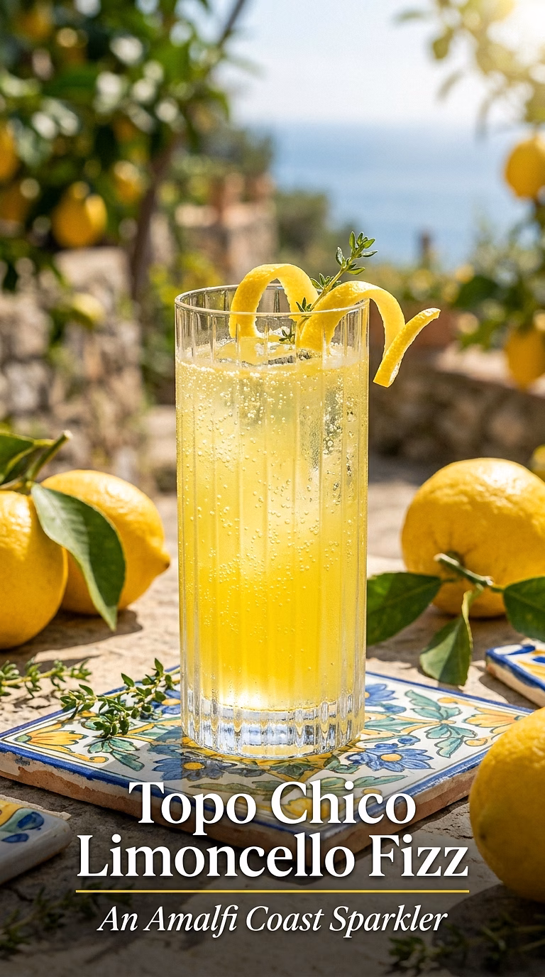 Topo Chico Limoncello Fizz