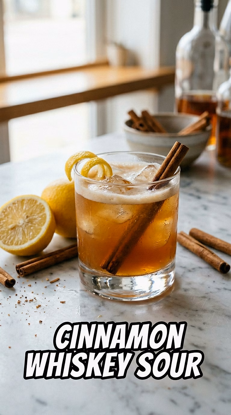 Cinnamon Whiskey Sour