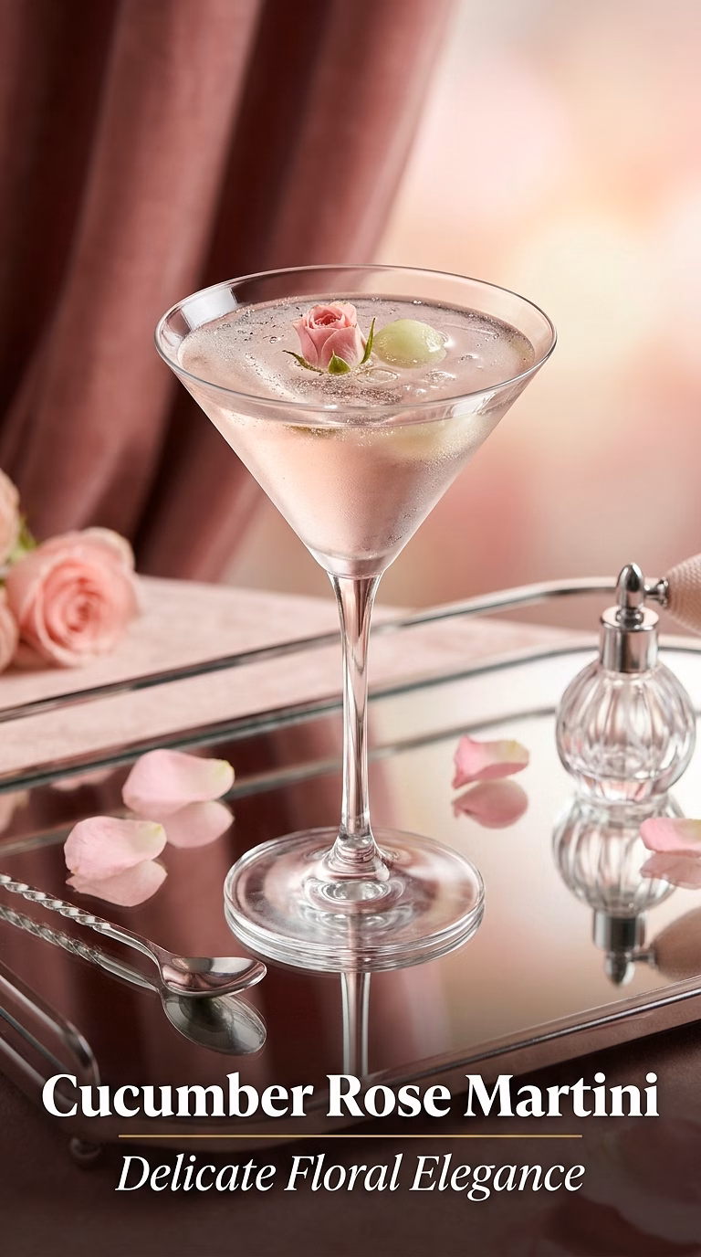 Cucumber Rose Martini