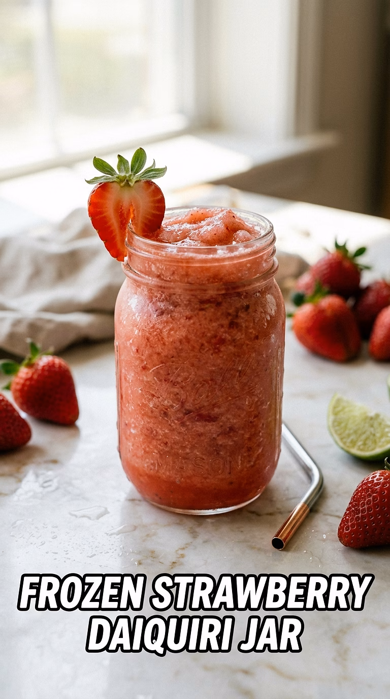 Frozen Strawberry Daiquiri Jar