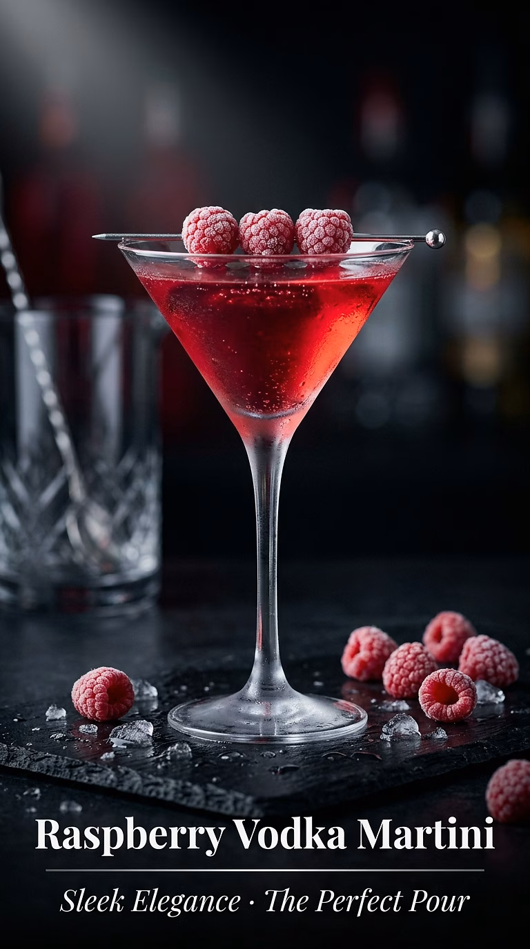 Raspberry Vodka Martini
