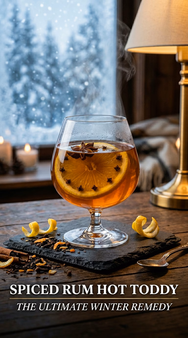 Spiced Rum Hot Toddy