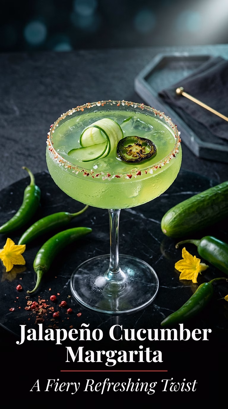 Spicy Jalapeño Cucumber Margarita