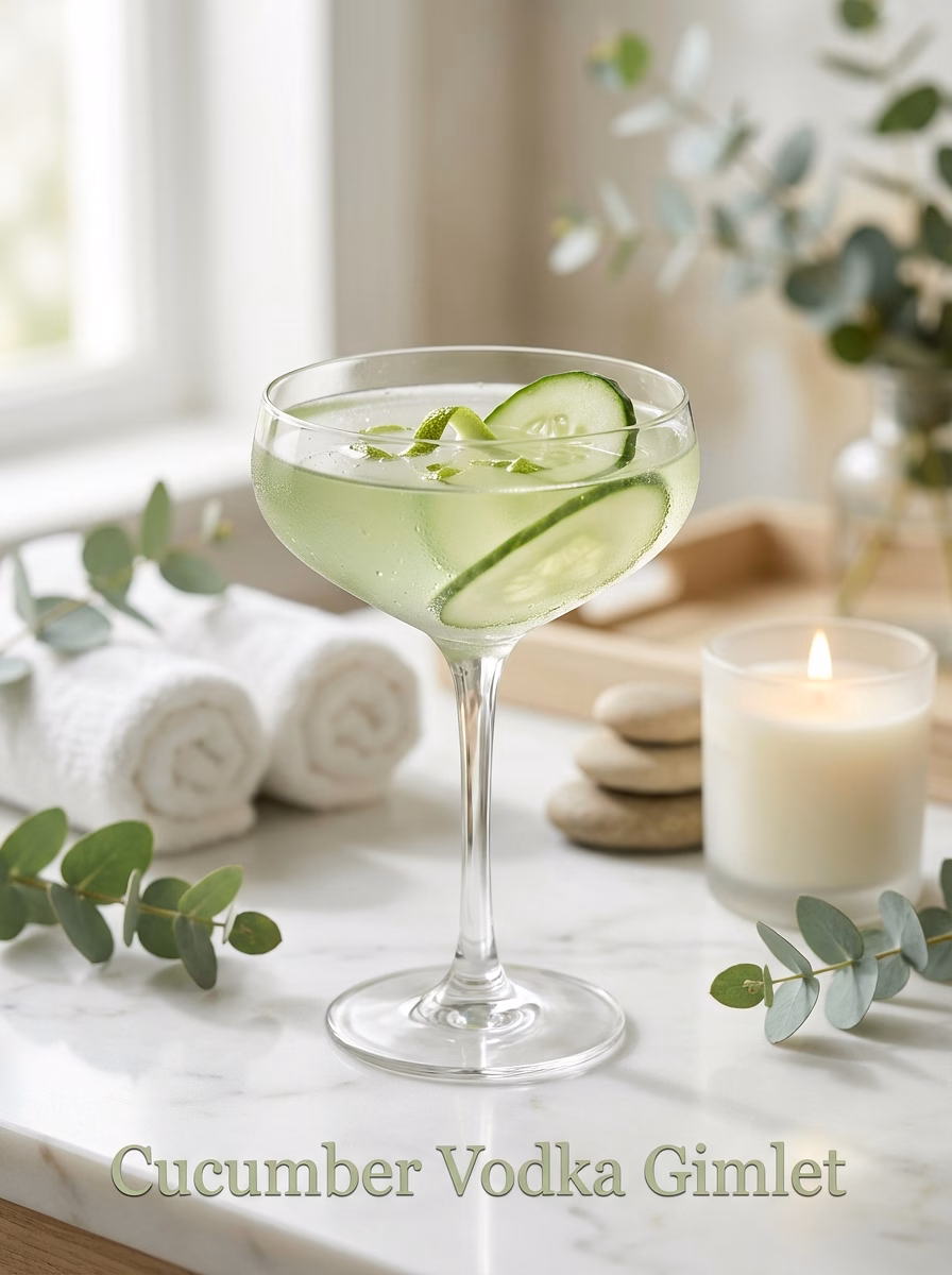 Cucumber Vodka Gimlet
