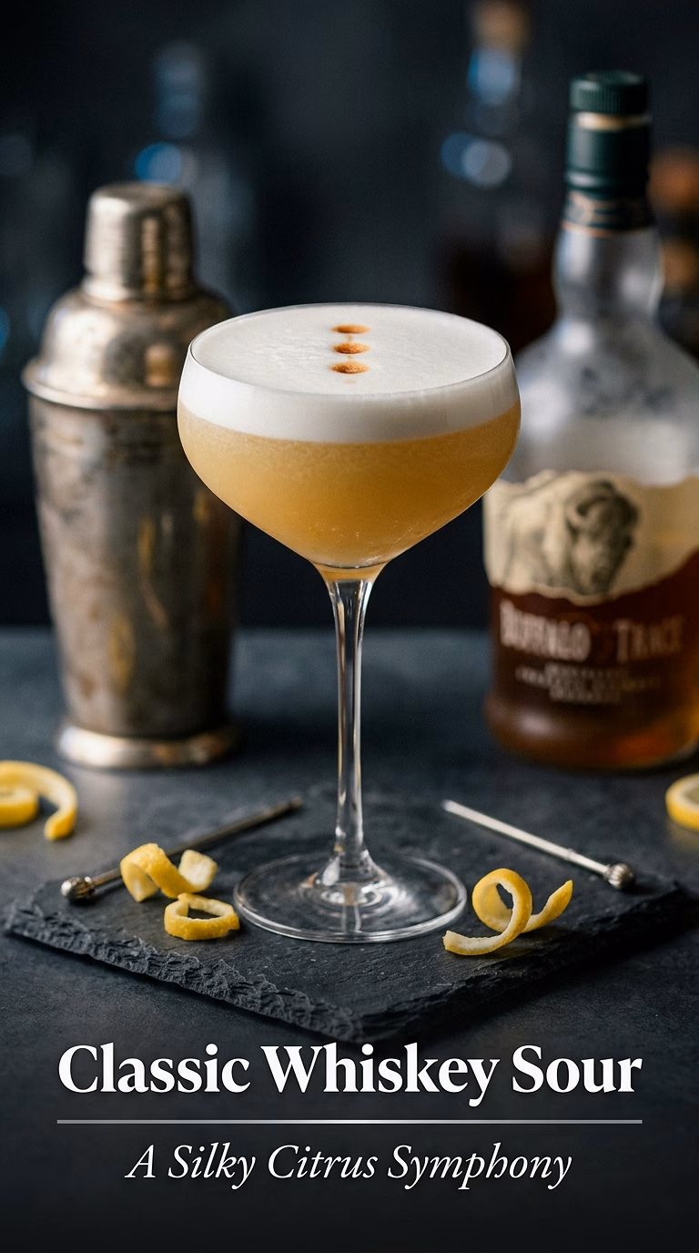 Cinnamon Maple Whiskey Sour