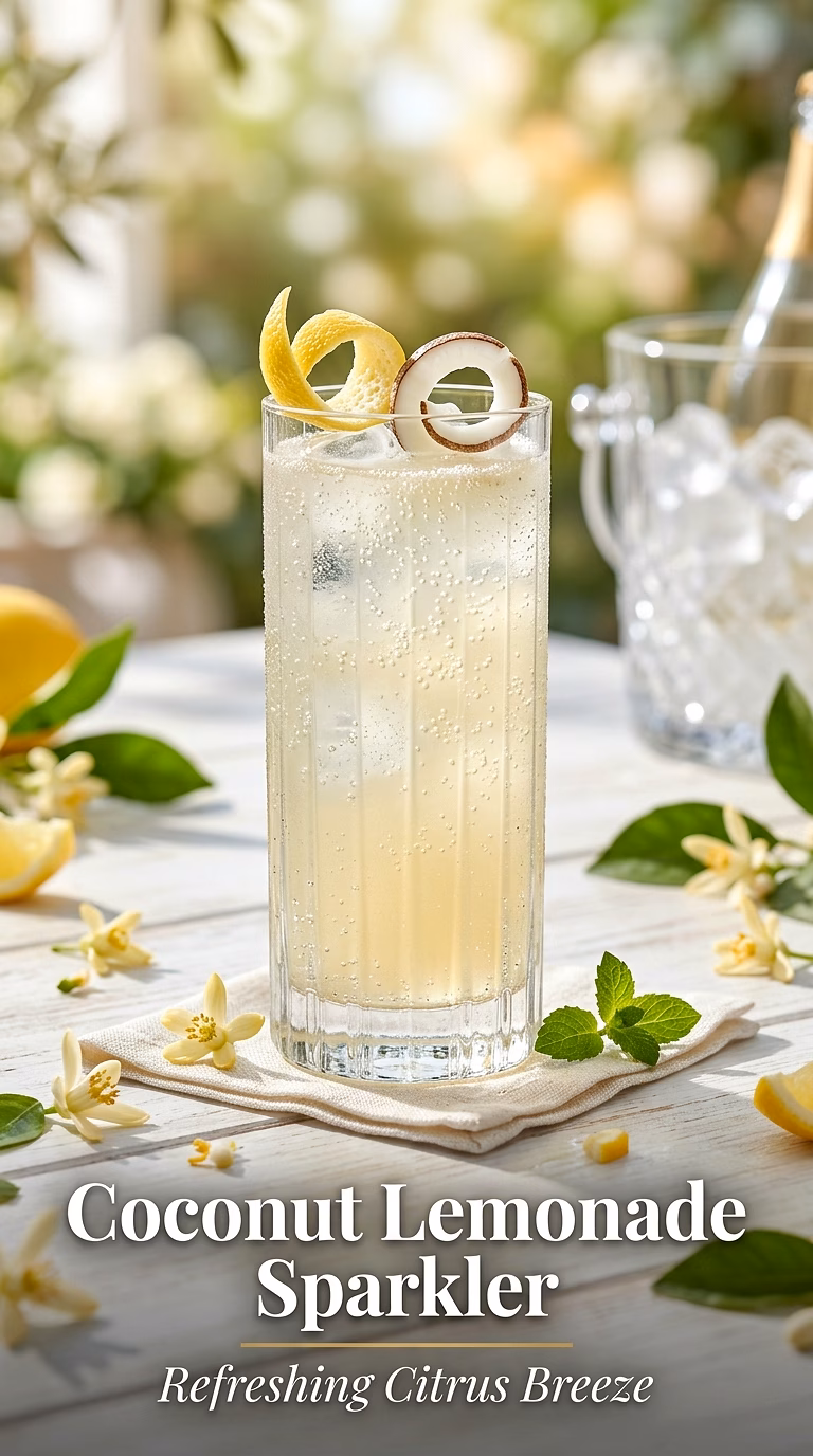 Coconut Lemonade Sparkler