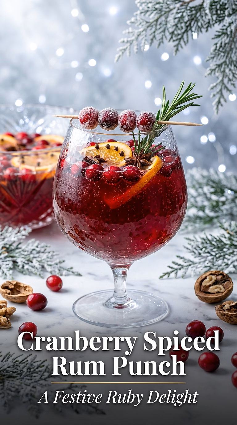 Cranberry Spiced Rum Punch
