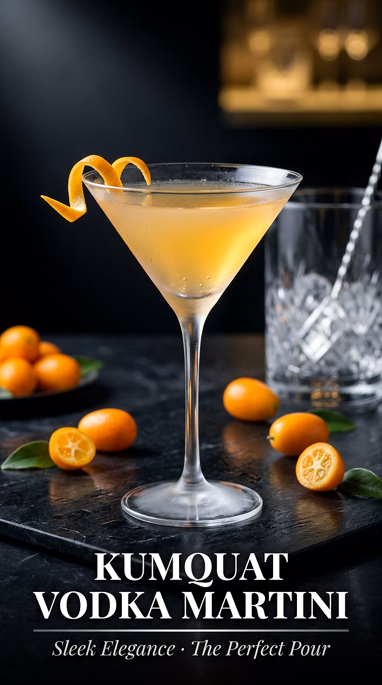 Kumquat Vodka Martini