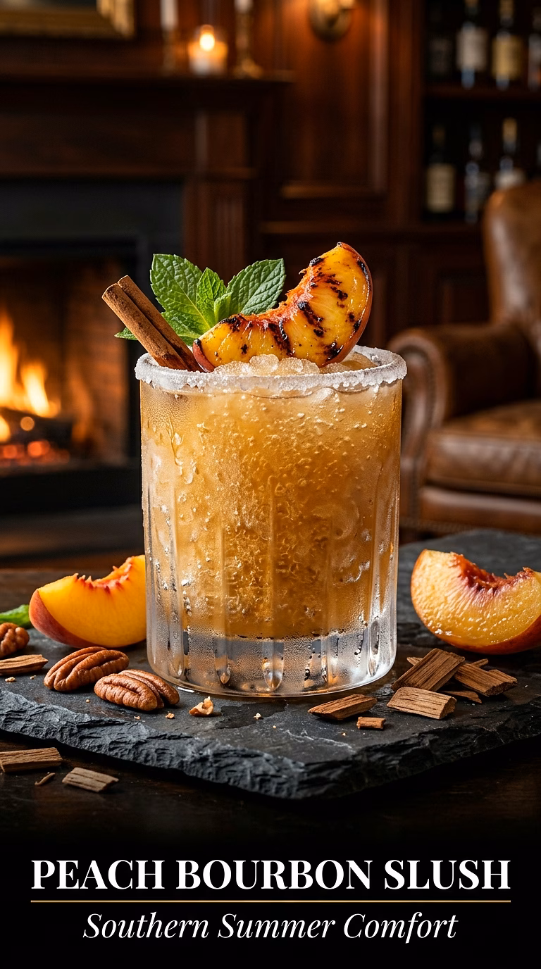 Peach Bourbon Slush