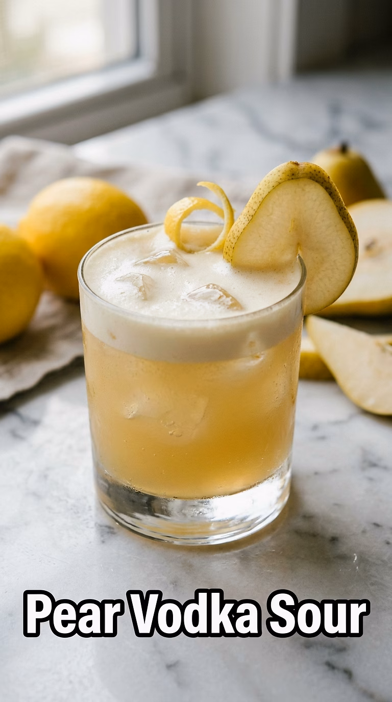 Pear Vodka Sour