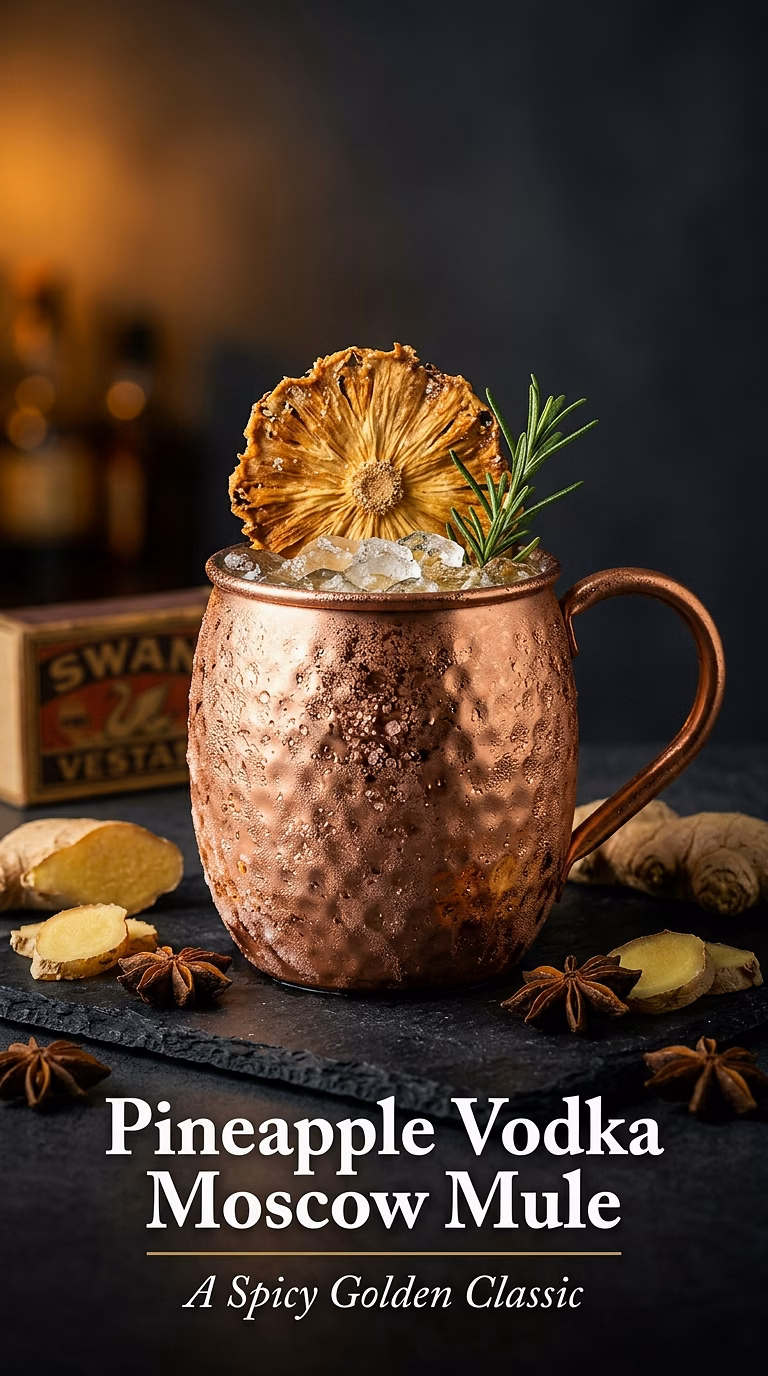 Pineapple Vodka Moscow Mule