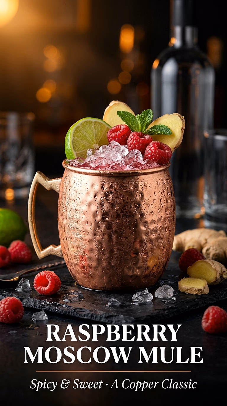 Raspberry Moscow Mule