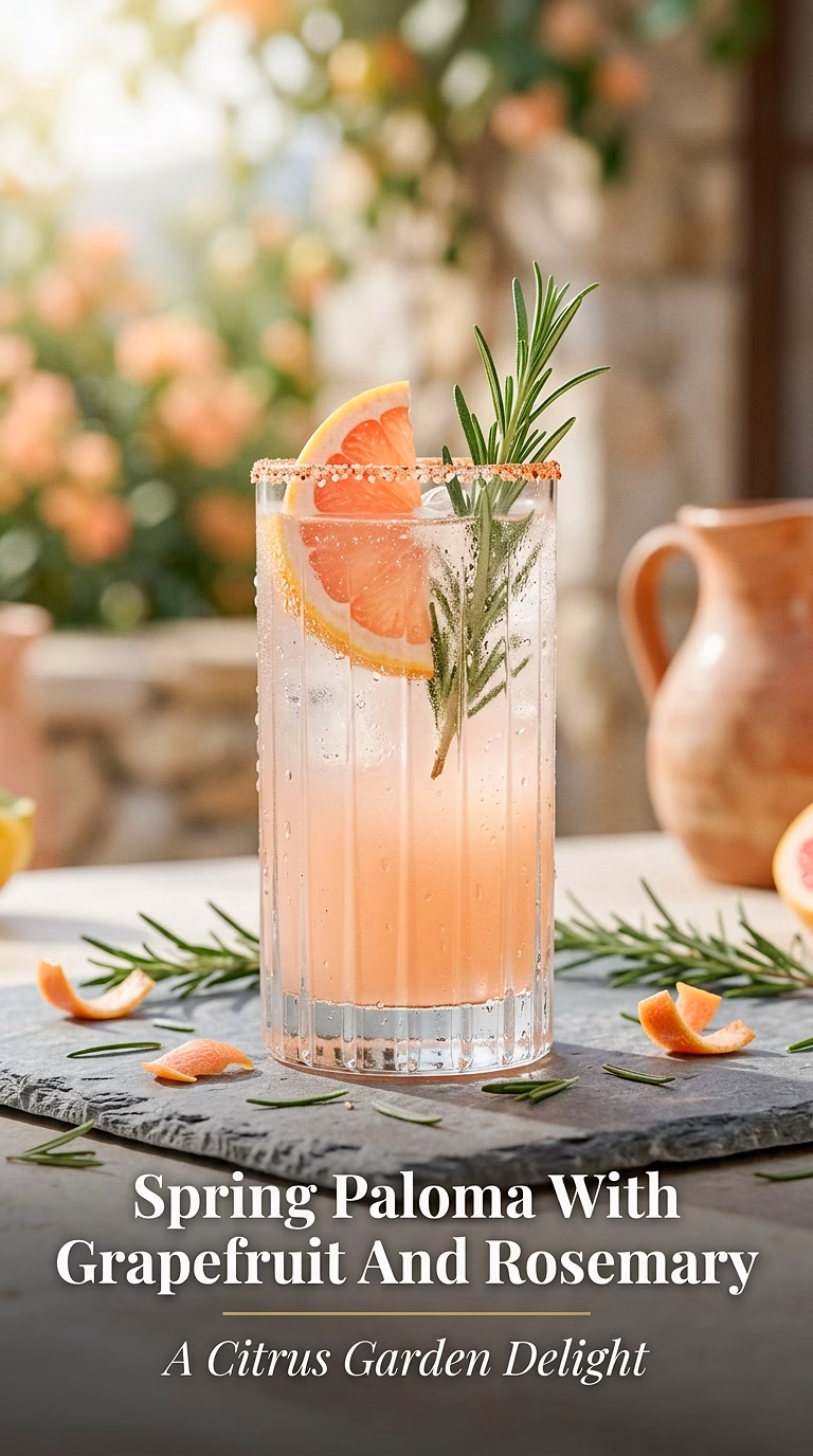 Spring Paloma With Grapefruit And Rosemary