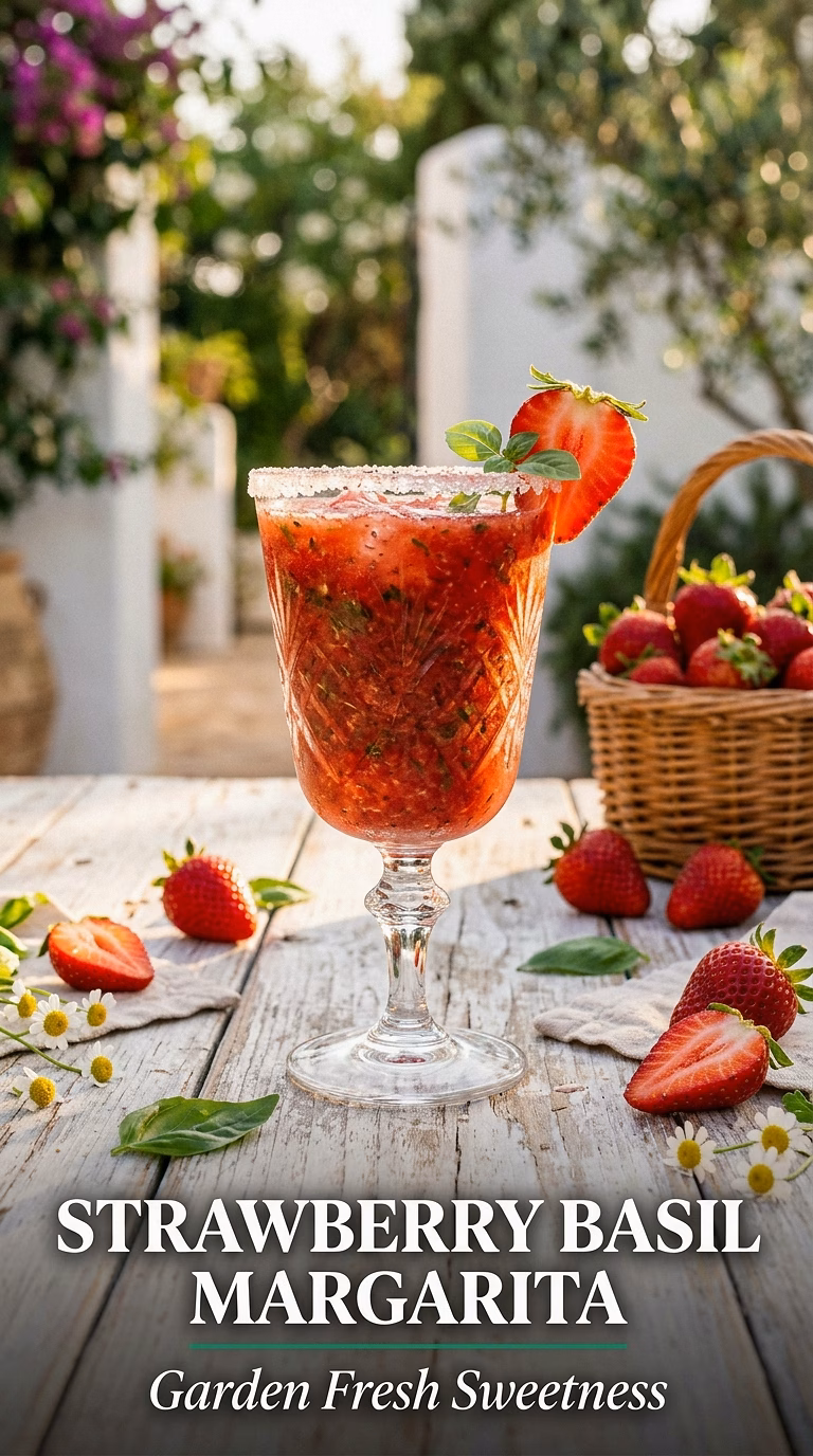 Strawberry Basil Margarita