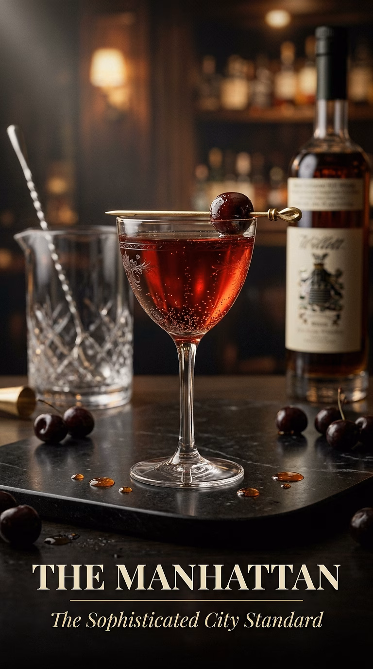 The Manhattan with Orange Bitters
