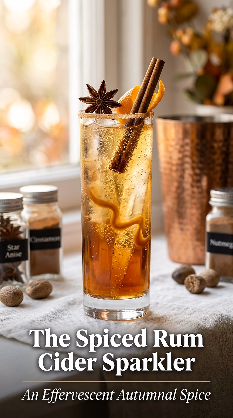 The Spiced Rum Cider Sparkler