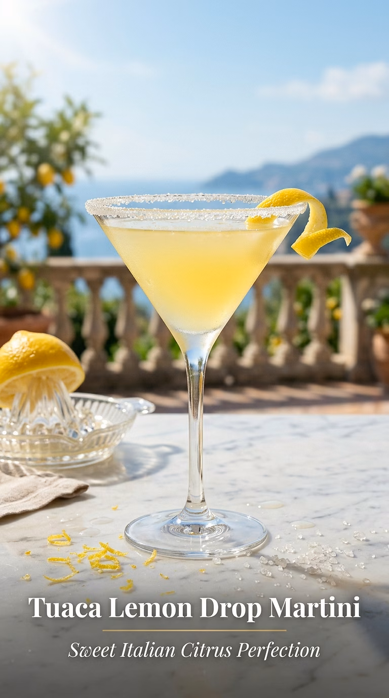 Tuaca Lemon Drop Martini