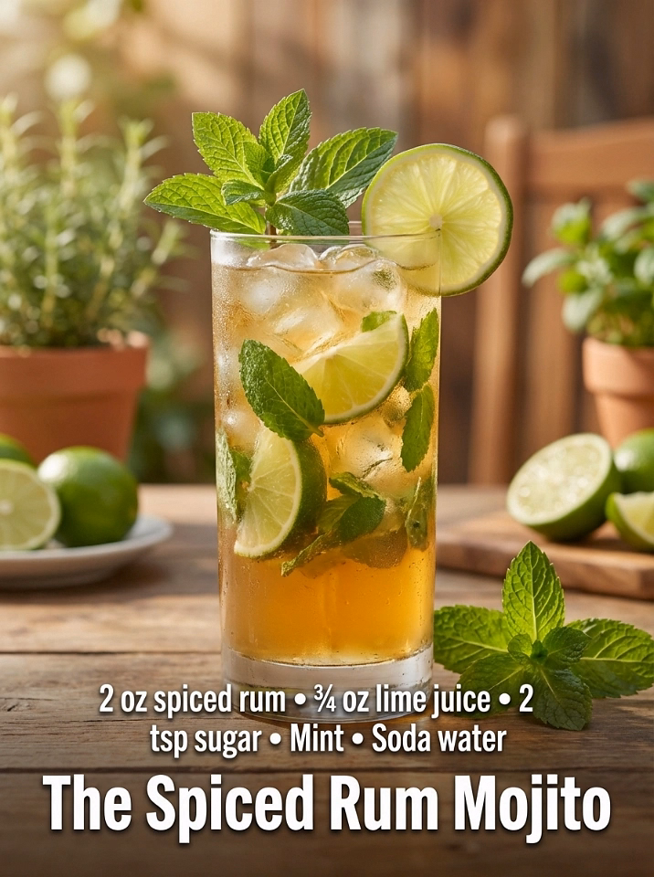 3. 🌿 The Spiced Rum Mojito