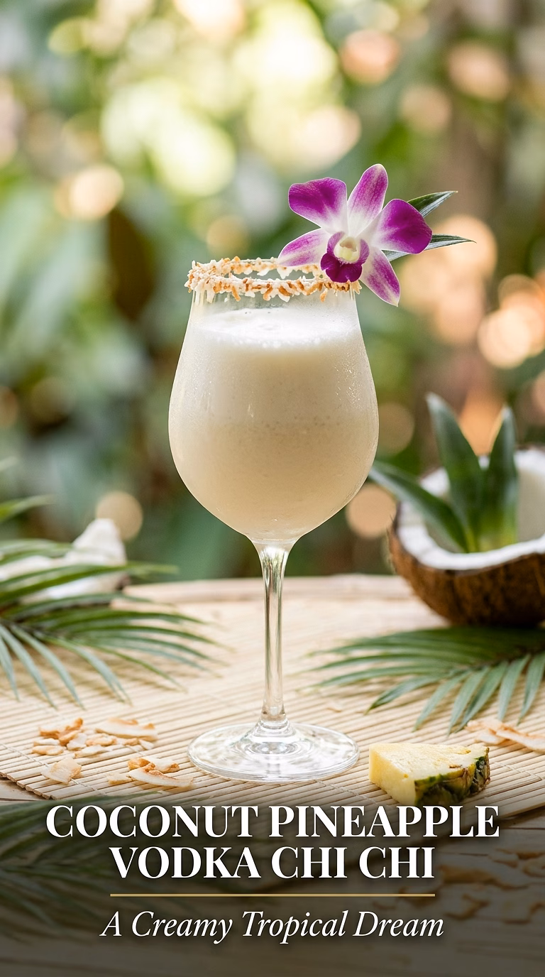 Coconut Pineapple Vodka Chi Chi