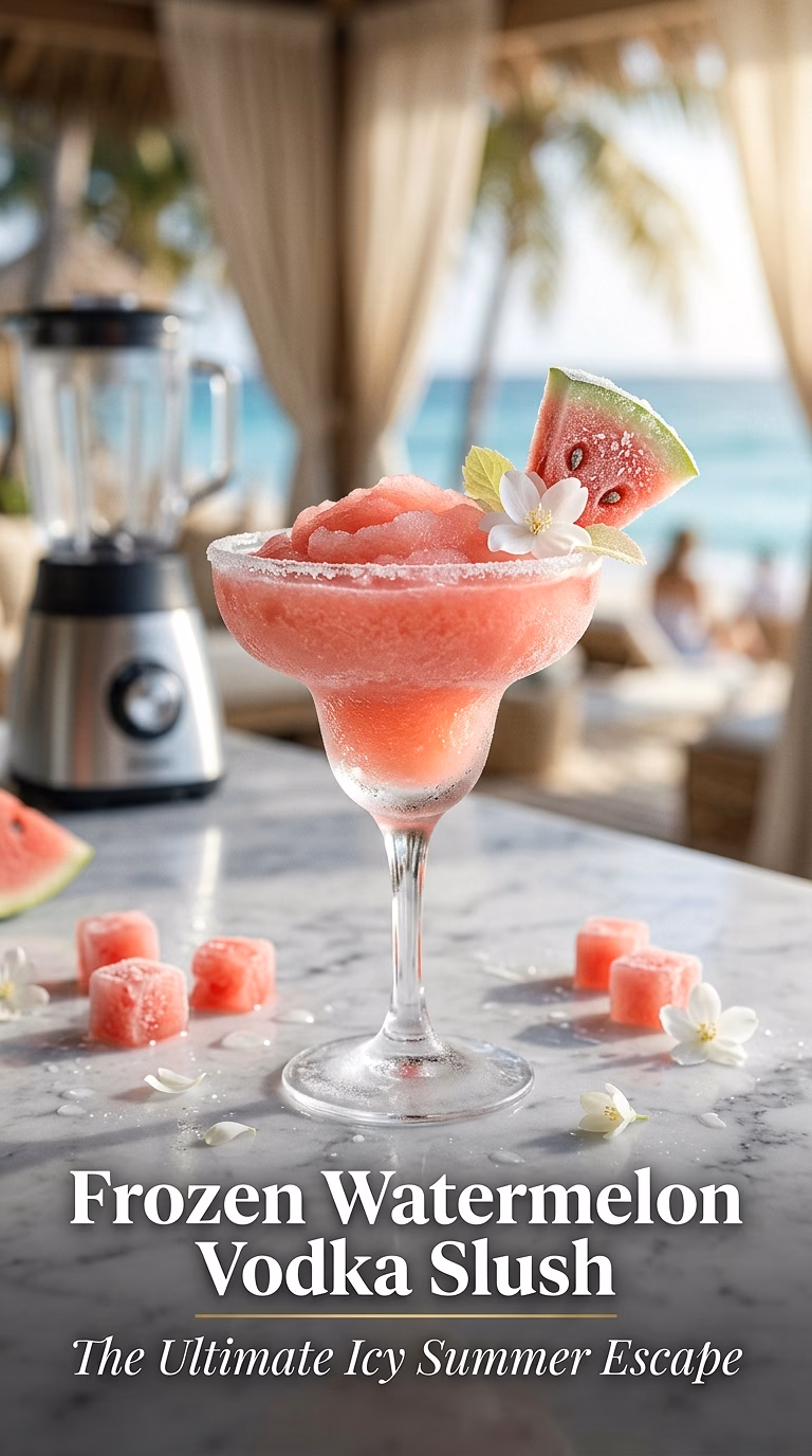 Frozen Watermelon Vodka Slush
