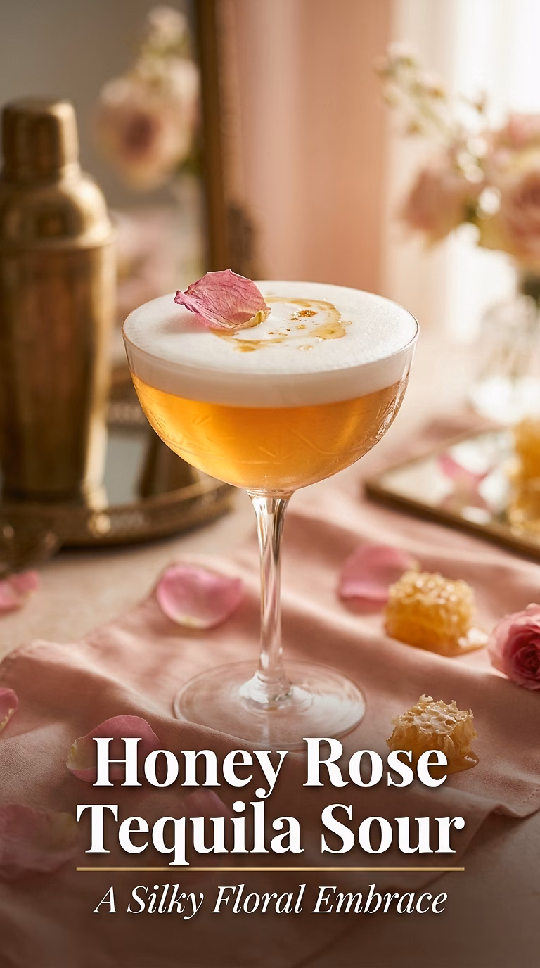 Honey Rose Tequila Sour