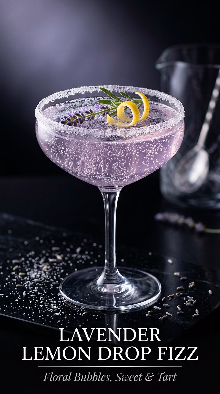 Lavender Lemon Drop Fizz