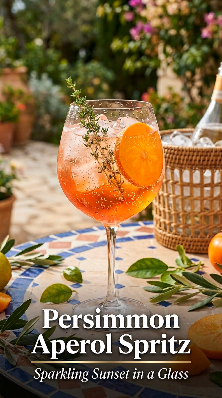 Persimmon Aperol Spritz