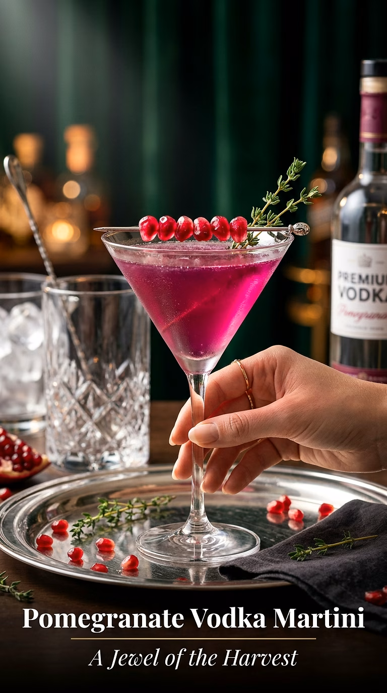 Pomegranate Vodka Martini
