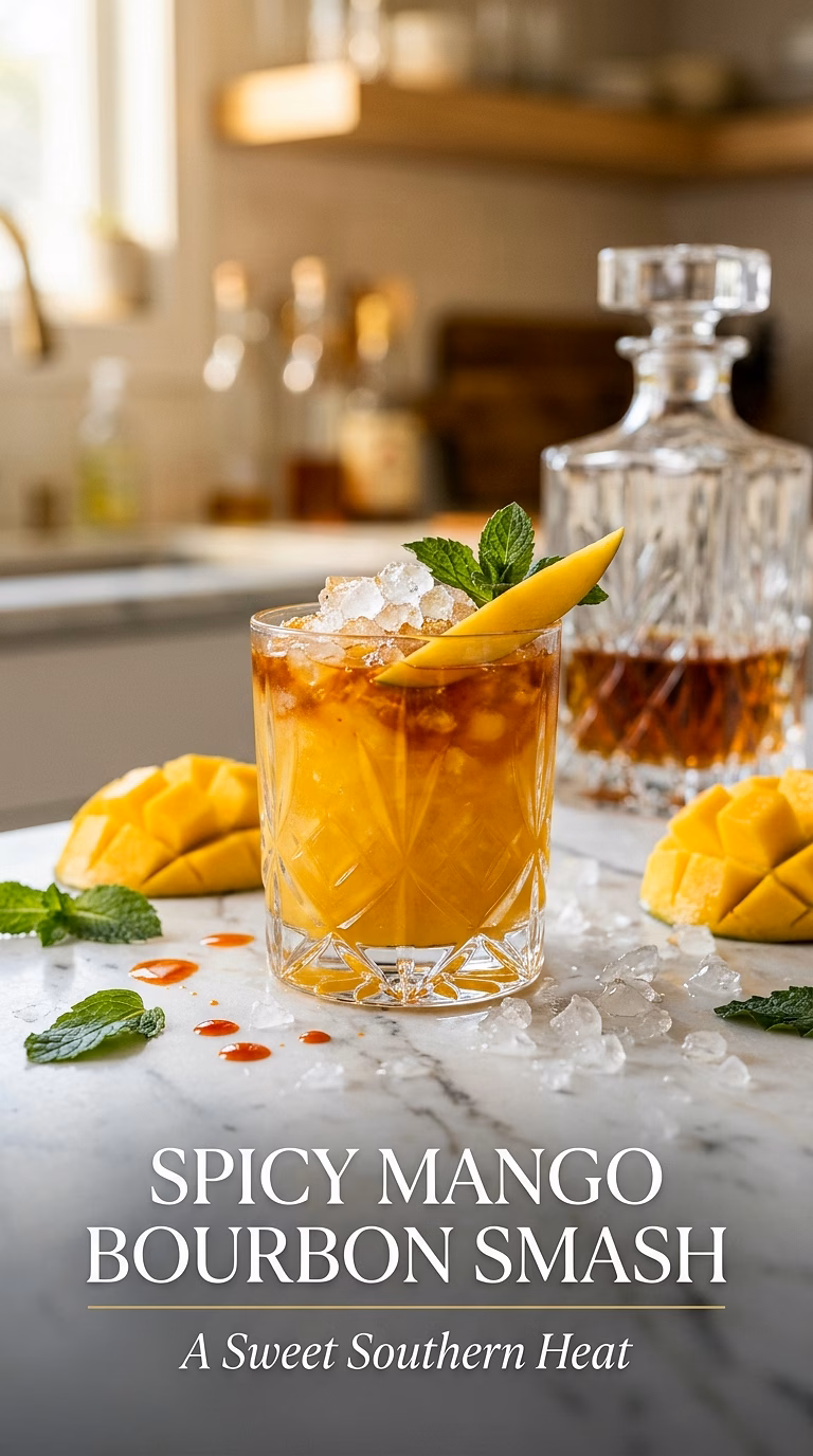 Spicy Mango Bourbon Smash