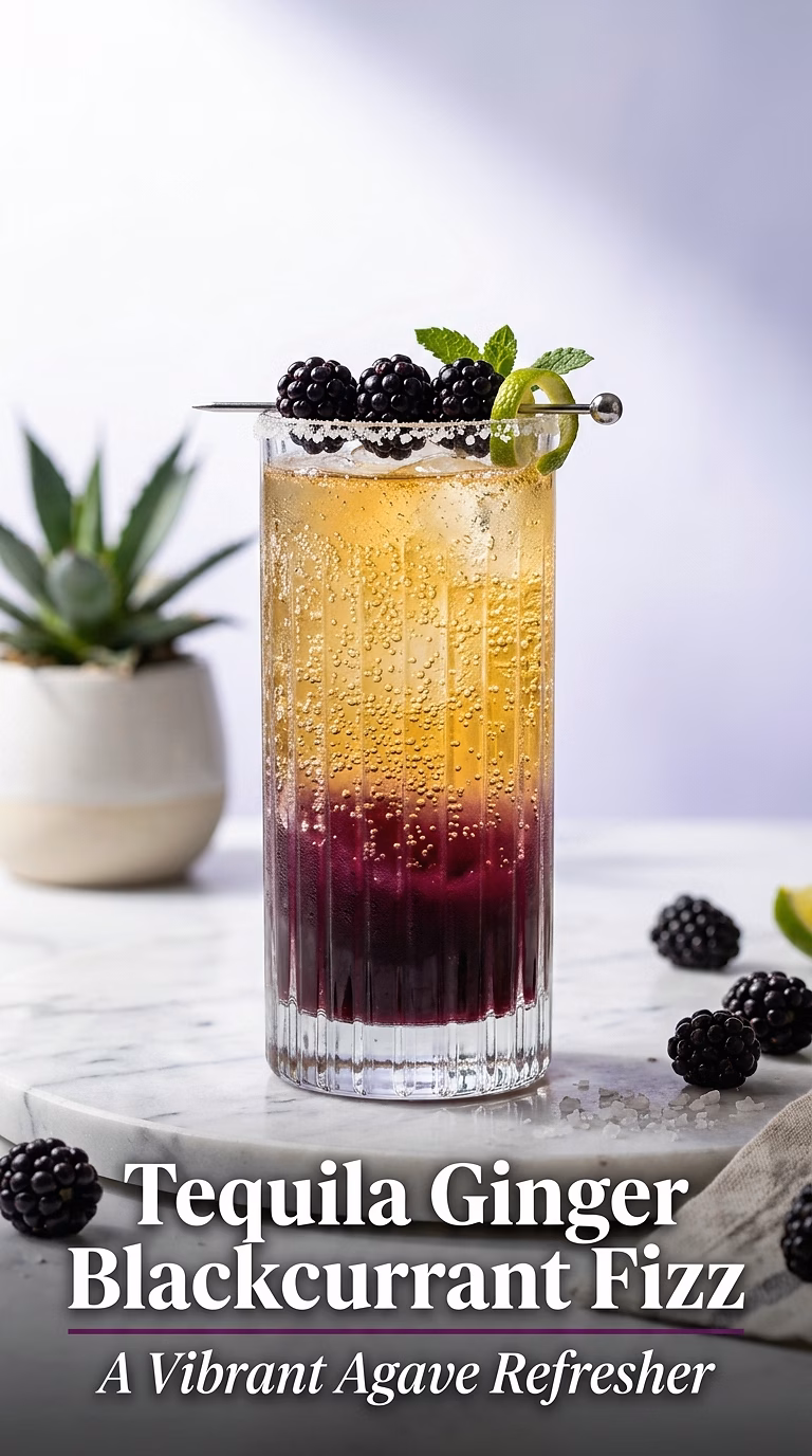 Tequila Ginger Blackcurrant Fizz