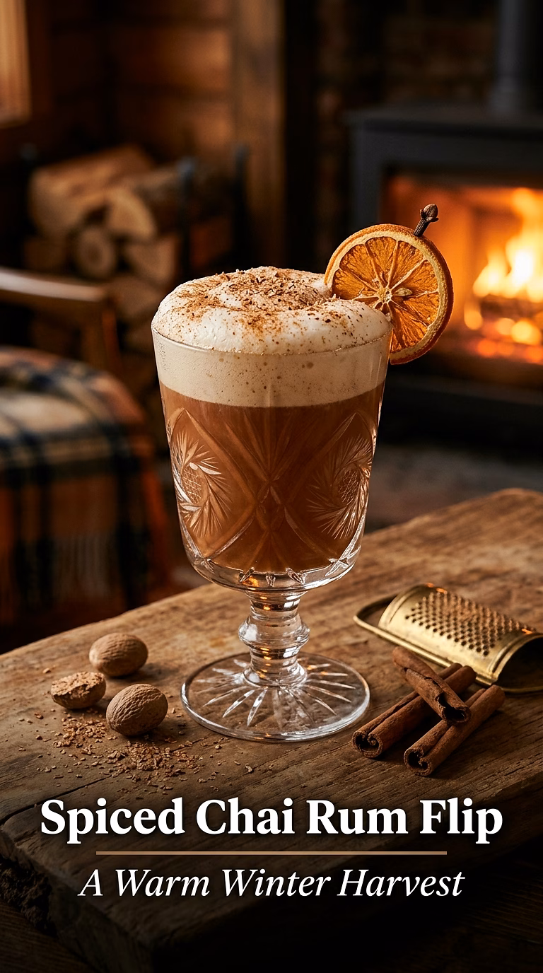 The Spiced Chai Rum Flip