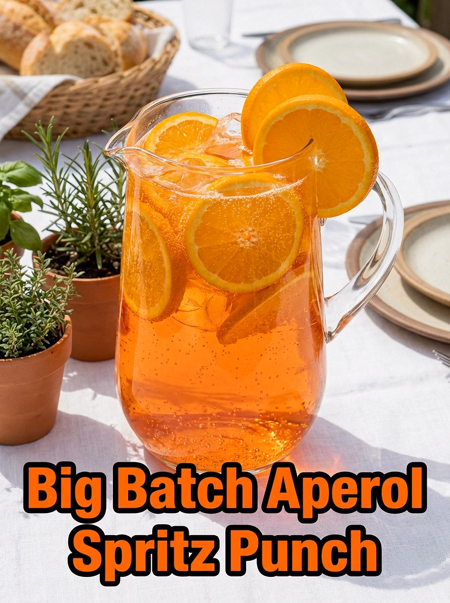 Big Batch Aperol Spritz Punch