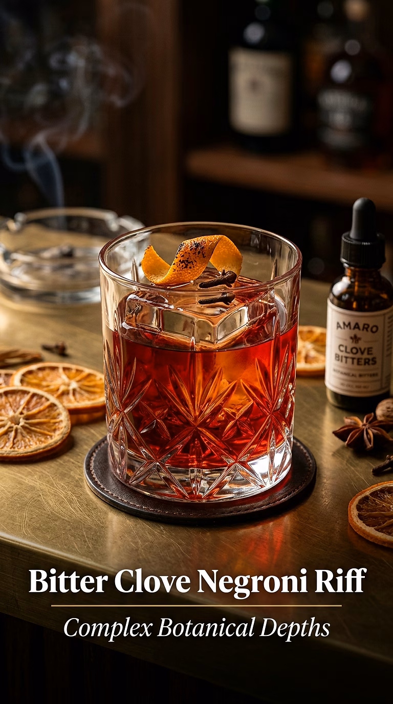 Bitter Clove Negroni Riff