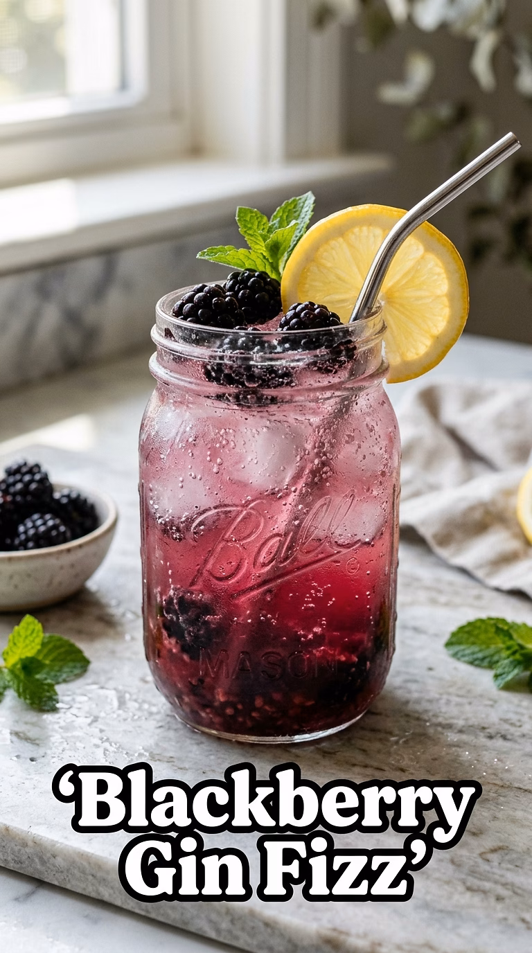 Blackberry Gin Fizz