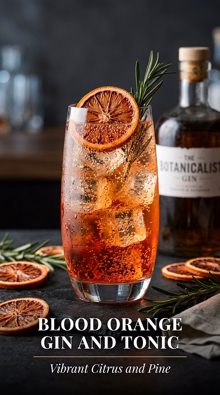 Blood Orange Gin and Tonic