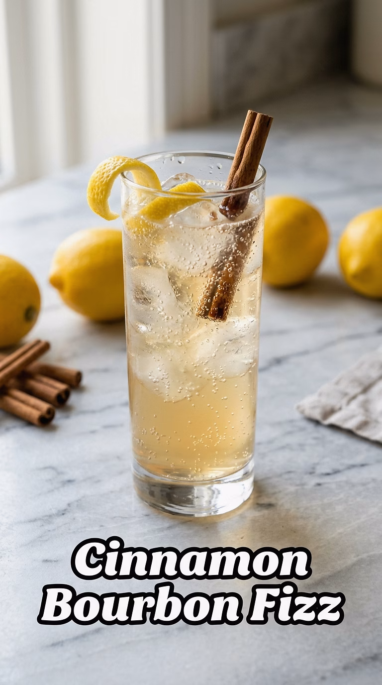 Cinnamon Bourbon Fizz