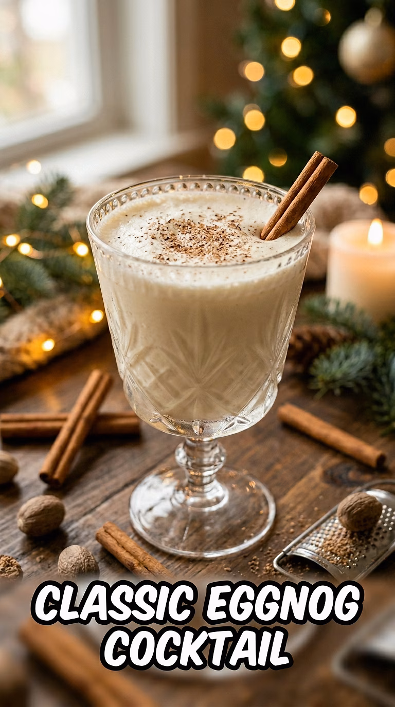 Classic Eggnog Cocktail