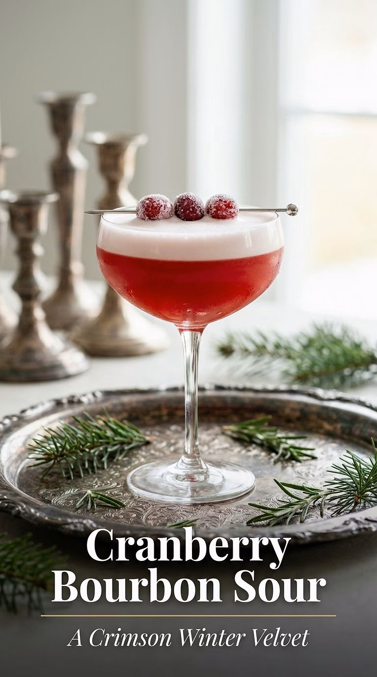 Cranberry Bourbon Sour