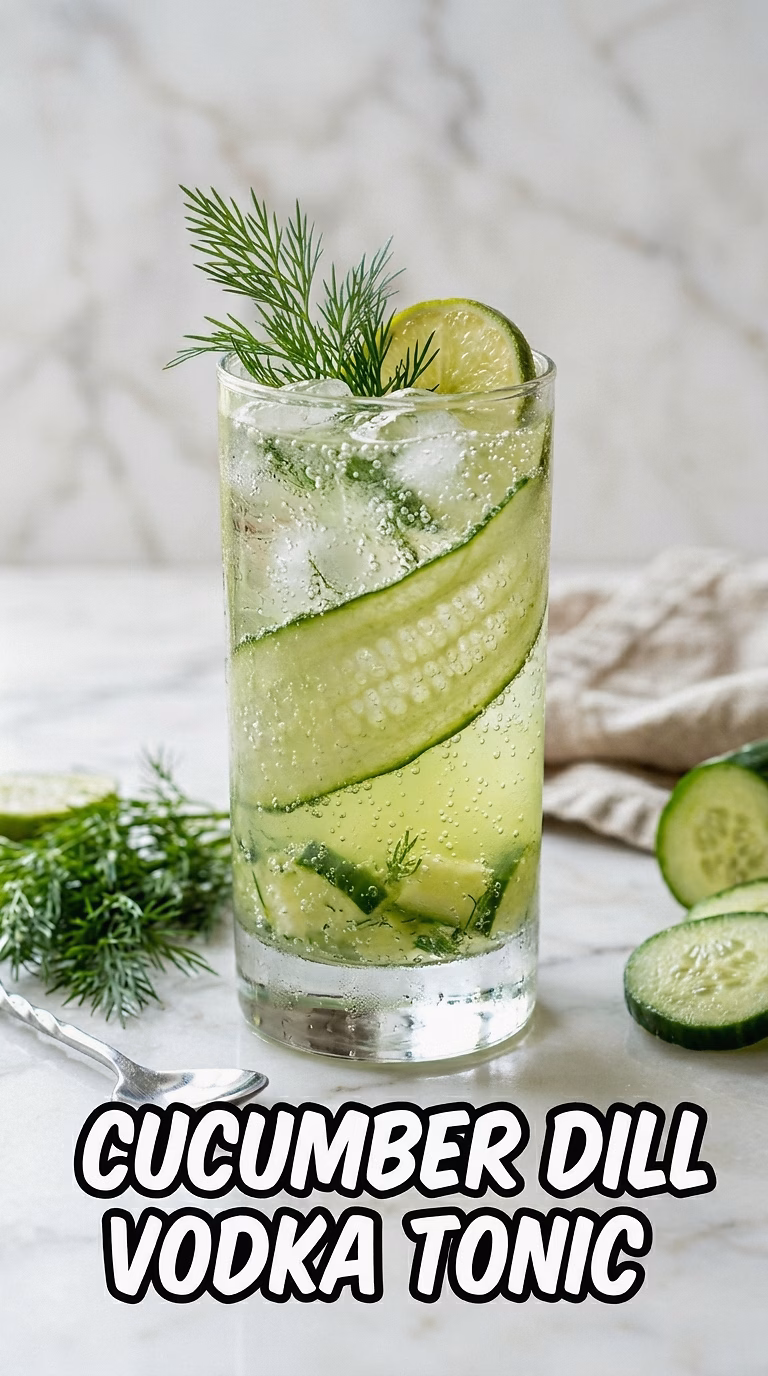 Cucumber Dill Vodka Tonic