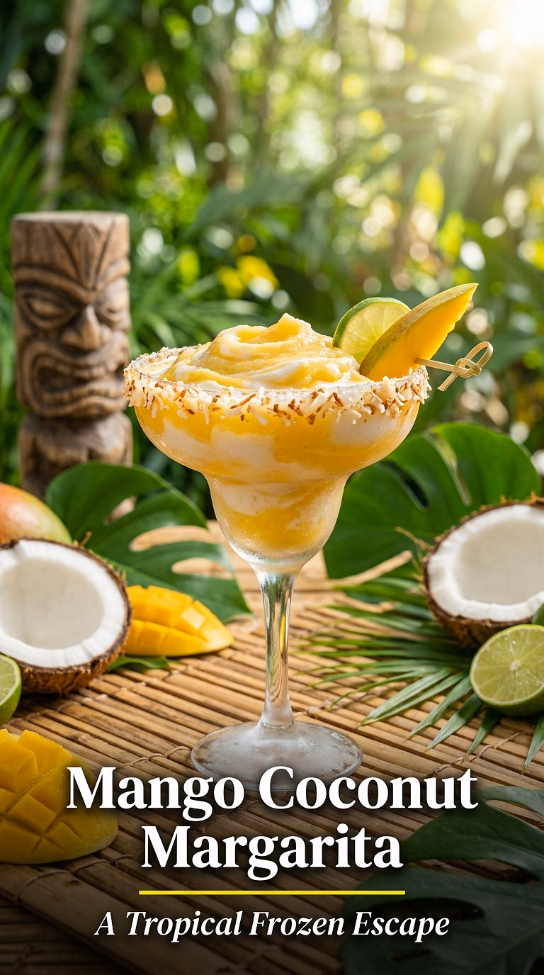 Frozen Mango Coconut Margarita