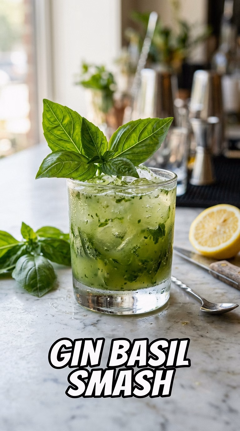 Gin Basil Smash