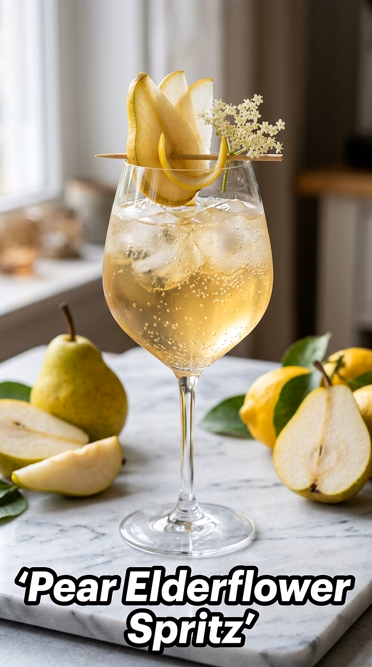 Pear Elderflower Spritz