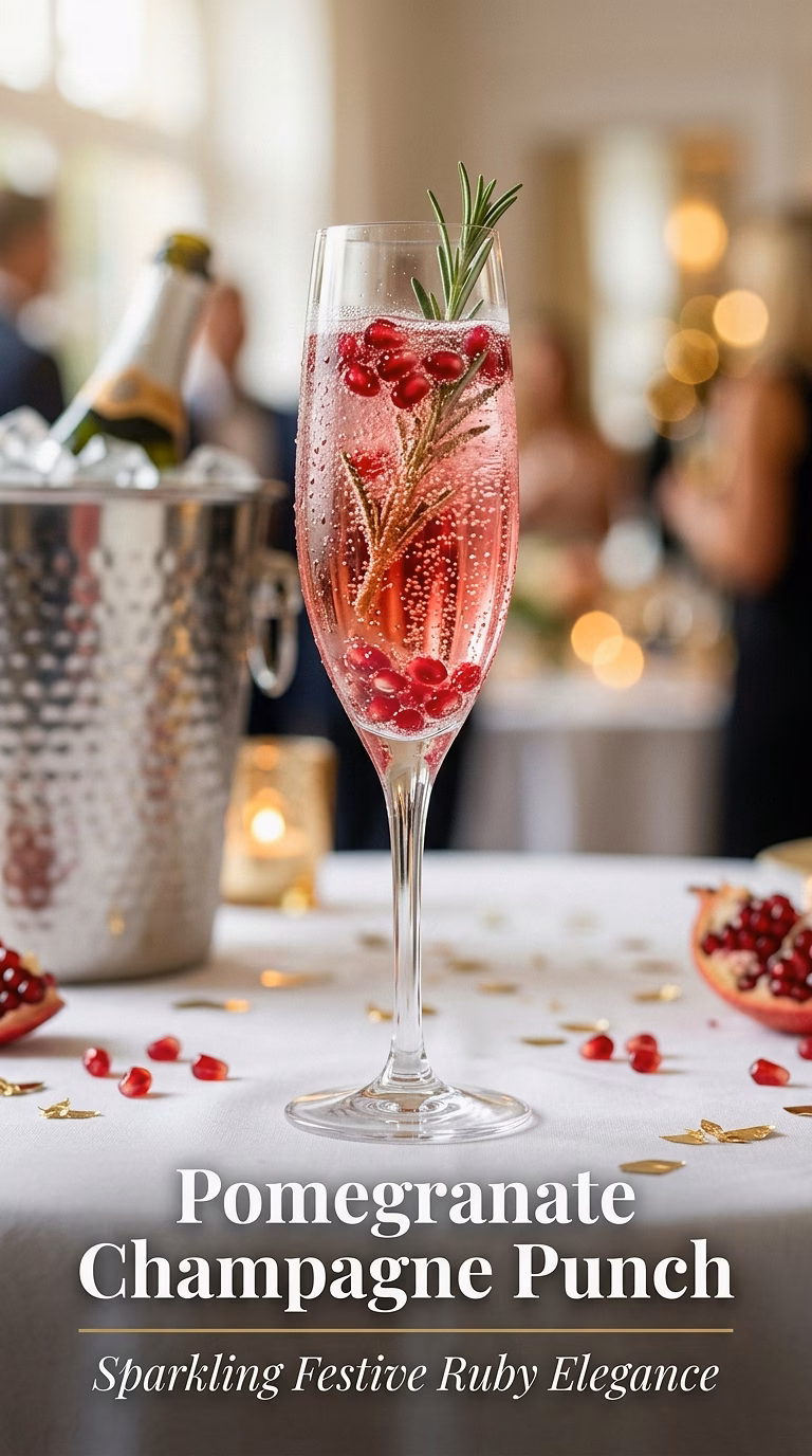Pomegranate Champagne Punch
