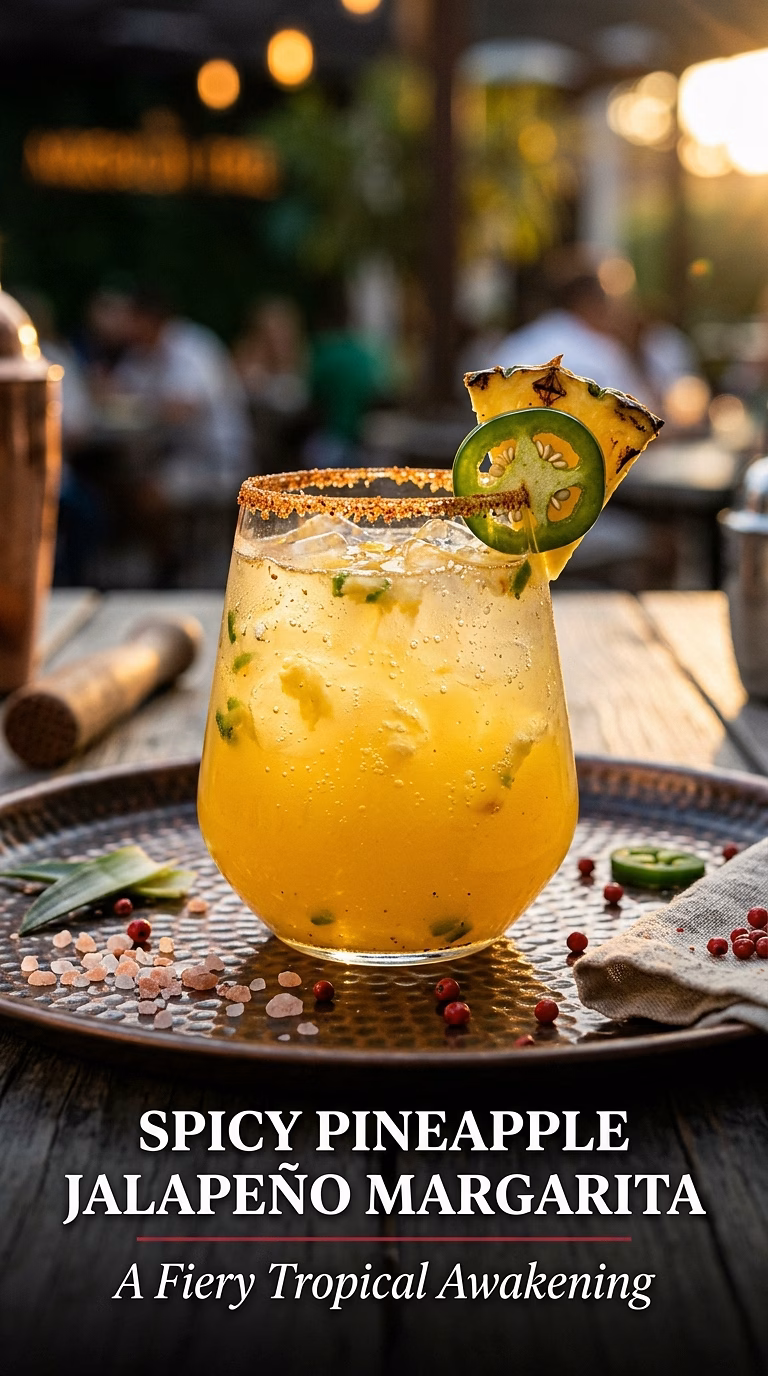 Spicy Pineapple Jalapeño Margarita