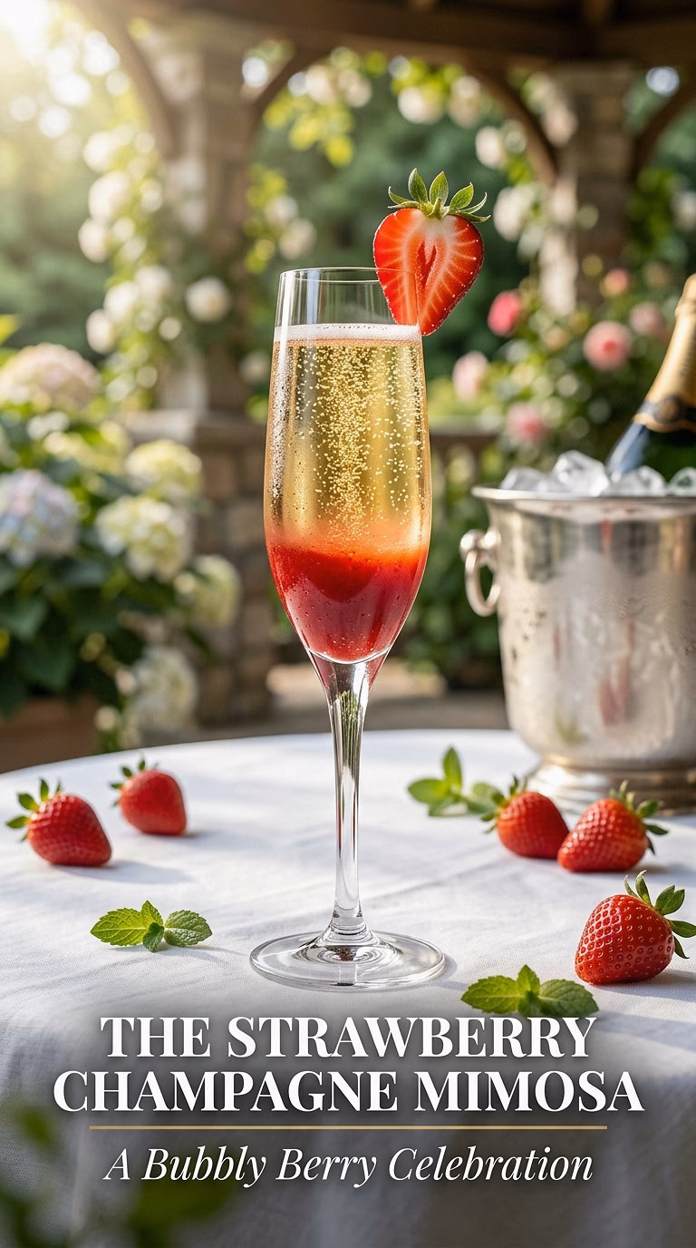 The Strawberry Champagne Mimosa