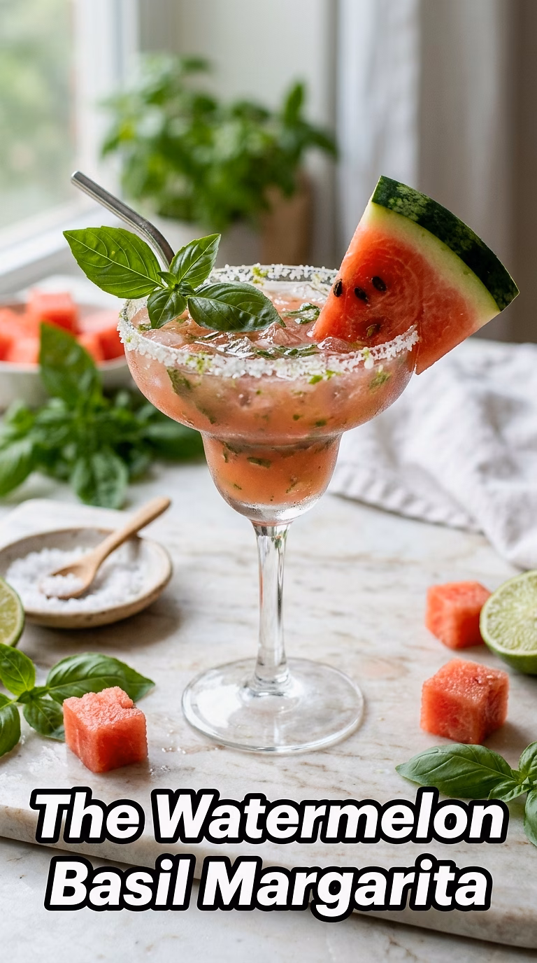 The Watermelon Basil Margarita